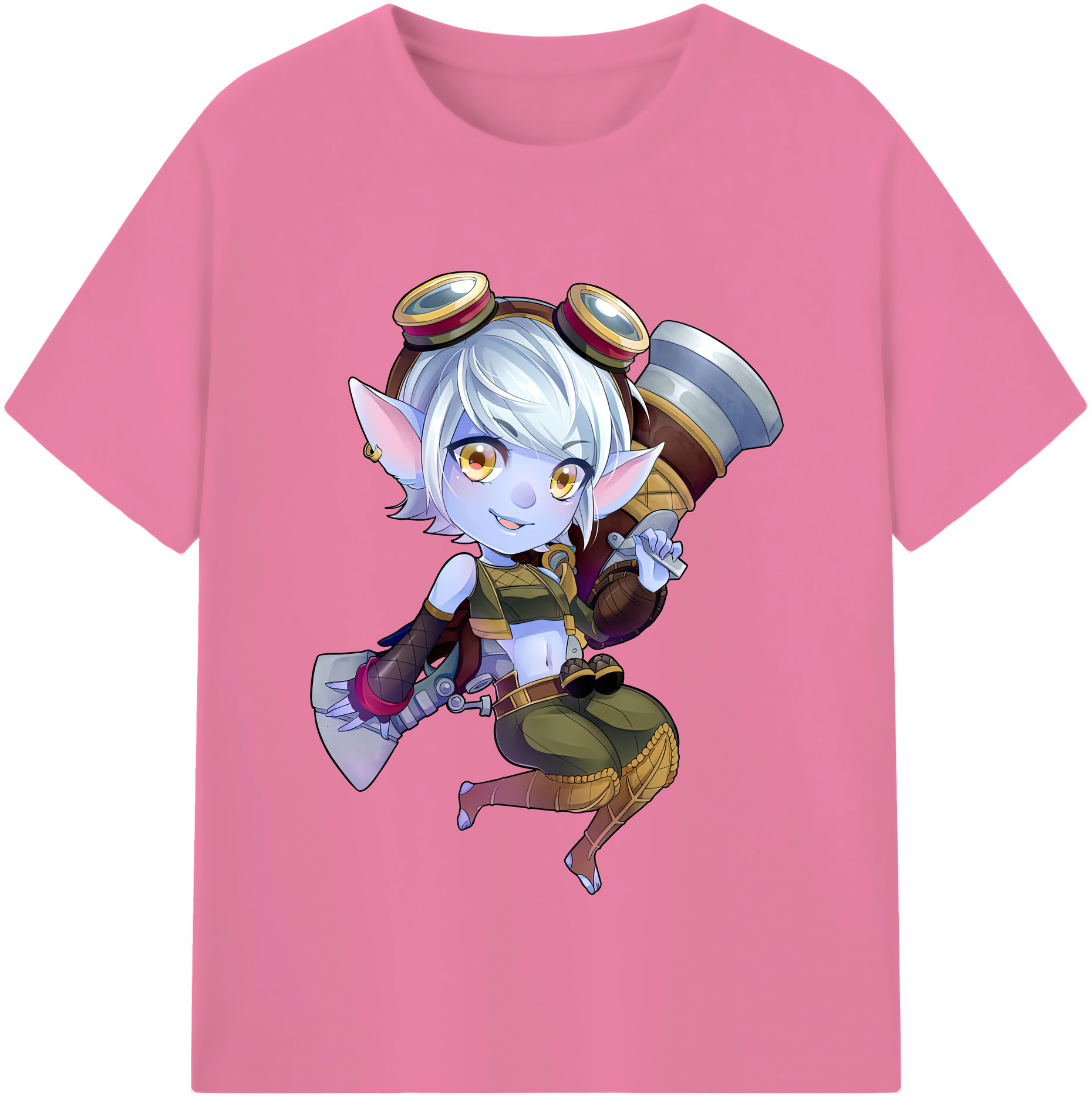 リーグ・オブ・レジェンド League of Legends LOL 綿100％半袖Tシャツ（フロントプリント）